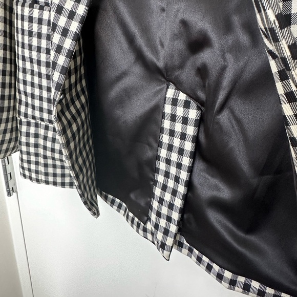 ei8ht dreams Virgin Wool Plaid Print Blazer Size 4 - Picture 8 of 12